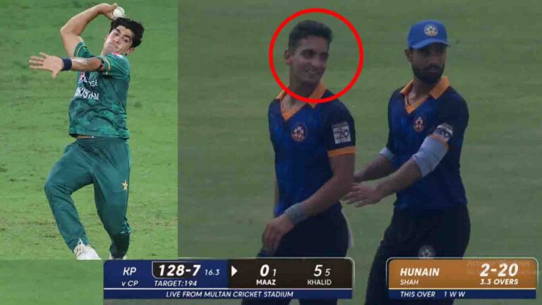VIDEO:नसीम शाह के भाई ने T20 में मचाई तबाही, डेब्यू मैच में घातक गेंदबाजी से रचा इतिहास, हैट्रिक से चूक दिलाई जीत