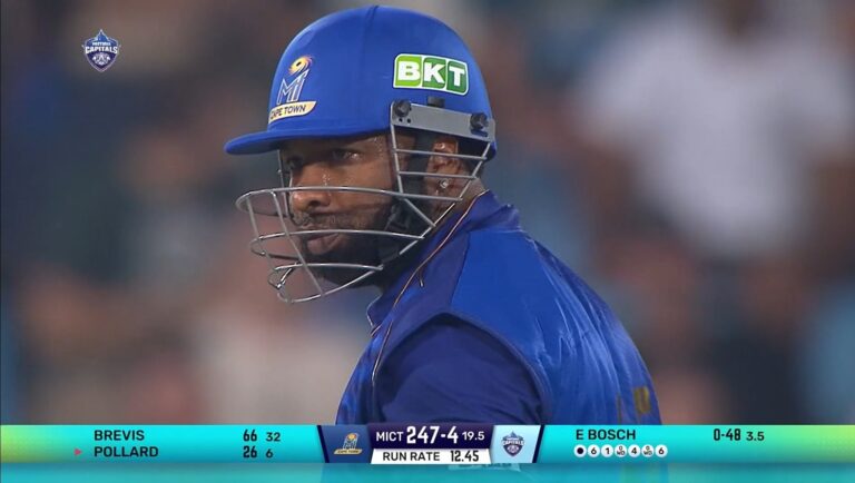 6666.. पोलार्ड के छक्कों की आतिशबाजी, अफ़्रीकी बैटर ने आखिर में पलटा पासा, मुंबई इंडियंस प्लेऑफ से बाहर